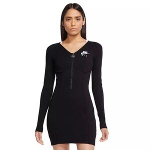 Nike Black Long Sleeve Tennis Dress